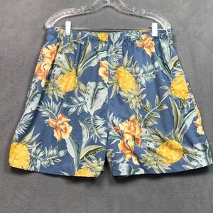 Tommy Bahama Swim Trunks Pineapple Floral Print Mens XL Slim Tall High Rise